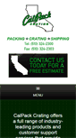 Mobile Screenshot of calpackcrating.com